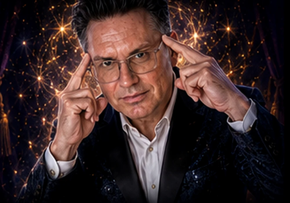 John O'Toole presenting an engaging mentalism performance
